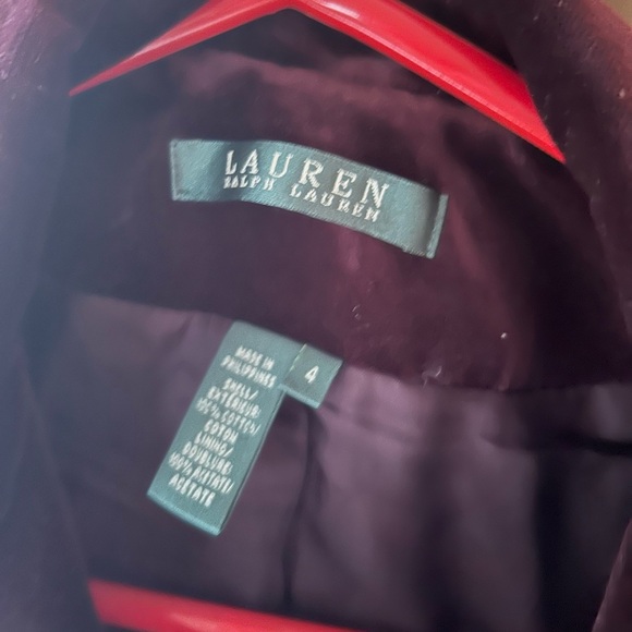 Maroon RL velvet blazer - Picture 3 of 3